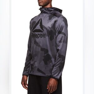New w/ Tags Reebok Men's Fleece Jersey Hood Black Camo Size 2XL